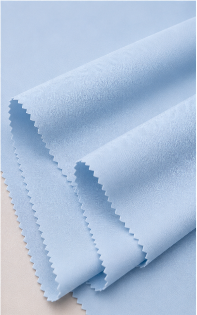 Ice Blue Poly-Viscose